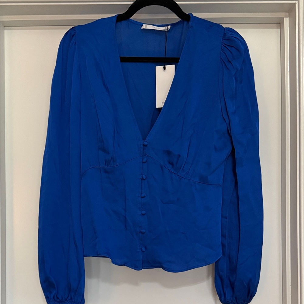 Mango button blouse